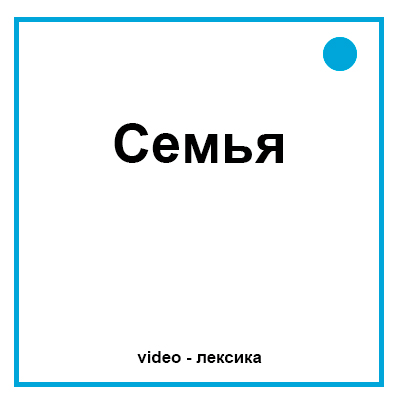 Семья на английском языке для детей