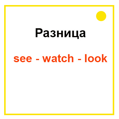 Разница Watch See Look